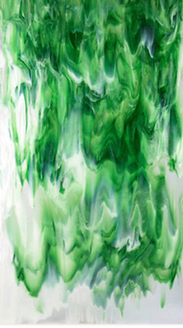 Clear, Kelly Green Transparent, White Opal (30612D) 3mm