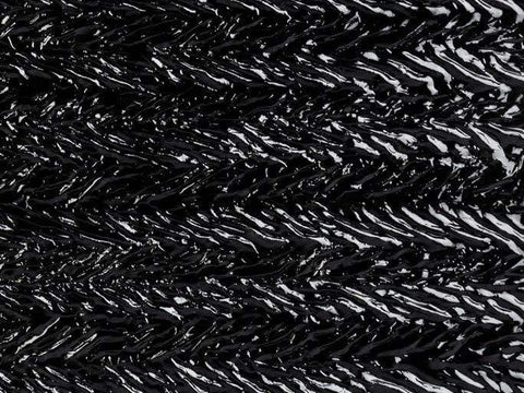 Black Granite Herringbone Ripple (100-HR70) 3mm - The Glass Underground 