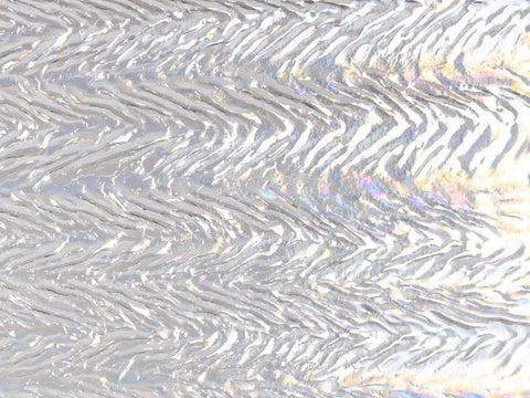 Clear Granite Herringbone Ripple Irid (1101-HR71) 3mm - The Glass Underground