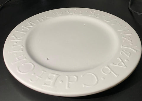 Alphabet Dessert Plate - The Glass Underground