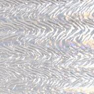 Clear Granite Herringbone Ripple Irid (1101-HR71) 3mm Sample - The Glass Underground