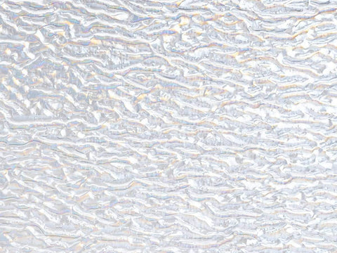 Clear Granite Ripple Irid (1101-RI71) 3mm - The Glass Underground