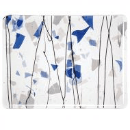 Blue and White on Clear (4119) 3mm Sample - The Glass Underground