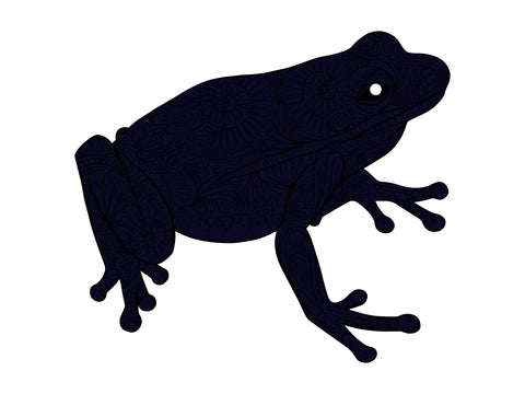 Frog - Water Jet Cut - The Glass Underground