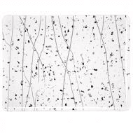 Gray and Black Frit, White Streamers Mardi Gras (4218) 3mm Sample - The Glass Underground