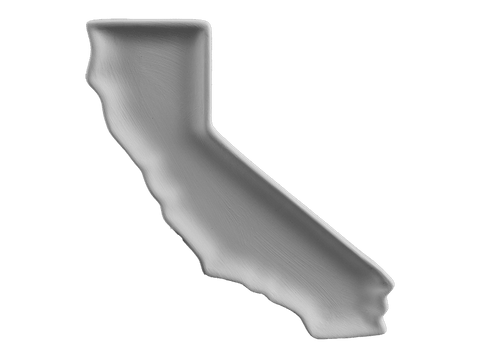 California Plate - The Glass Underground