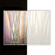 Clear with Clear Streamers Irid (4302-31) 3mm Sample - The Glass Underground