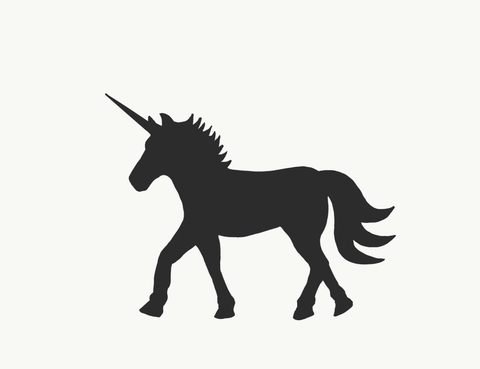Unicorn - Water Jet Cut - The Glass Underground