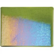 Olive Green Transparent Irid (1141-31) 3mm Sample - The Glass Underground