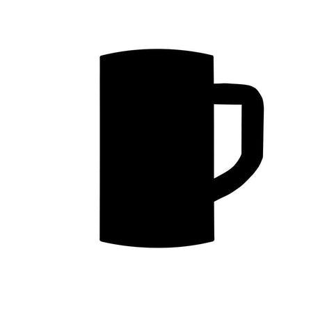 Beer Mug - Water Jet Cut - The Glass Underground
