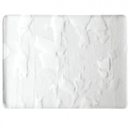 Winter: White with Clear Streamers (4113) 3mm Sample - The Glass Underground