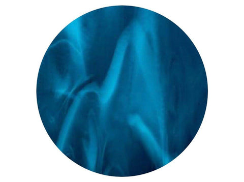 Streaky Glass Circles - Copper Blue and White Streaky (2146) - The Glass Underground