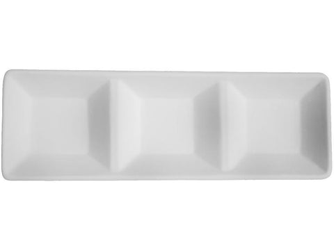 Large Triple Dipping Dish - The Glass Underground
