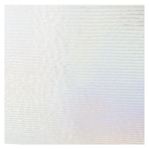 Clear Transparent Reed Irid (1101-54) 2mm-1/2 Sheet-The Glass Underground