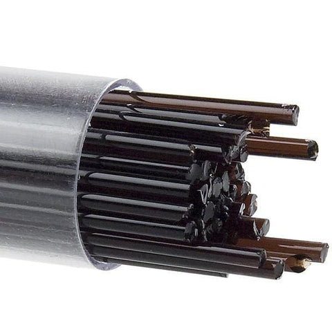 Dark Rose Brown Transparent Stringers (1109)-2mm-Tube-The Glass Underground
