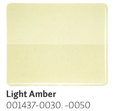 Light Amber Transparent (1437) 2mm-1/2 Sheet-The Glass Underground