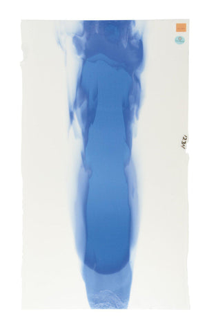 Warm White, True Blue Cascade (2964CA) 3mm-1/2 Sheet-The Glass Underground