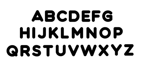 Bold Alphabet Uppercase - Water Jet Cut