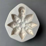 Faceted Flake Ornament Mold