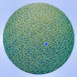 Blue Gold Florentine Dichro on Clear 2mm