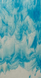 Clear and Turquoise Streaky (2002BB) 3mm