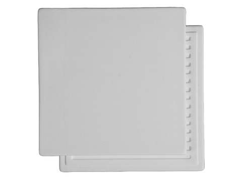 6 ¼” Sqaure Tile with Ribbed Back