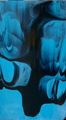 Cyan Blue with Aventurine Blue Cascade (2003CA) 3mm