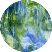 Limited Glass Circles - Clear, Royal Blue, Spring Green, White (51217B)