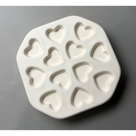 Mini 12 Hearts Mold