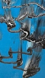 Light Cyan, White, Black Graffiti (51110A) 3mm