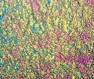 Dichroic Pink/Emerald Green Ripple on Clear 2mm