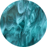 Aqua Streaky Small Circles - The Glass Underground 