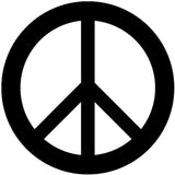 Peace Sign - Water Jet Cut - The Glass Underground 
