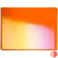 Light Orange Transparent Irid (1025-51) 2mm Sample - The Glass Underground 