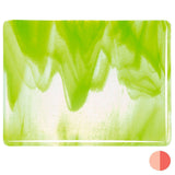 Clear, Spring Green Opal Streaky (2026) 3mm Sample - The Glass Underground 
