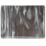 Charcoal Gray, White Streaky (2129) 3mm Sample - The Glass Underground 