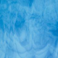 Light Turquoise Blue, True Blue Streaky (2416) 3mm Sample - The Glass Underground 