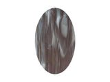 Black, White And Beige Streaky Small Ovals - The Glass Underground 