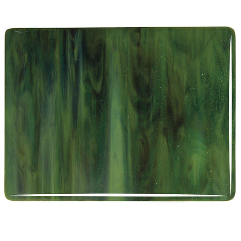 Olive Green Opal, Forest Green, Deep Brown Streaky (3212) 3mm Sample - The Glass Underground 