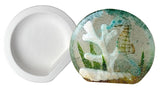 Round Vertical Paperweight - The Glass Underground 