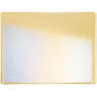 Light Amber Transparent Irid (1437-51) 2mm Sample - The Glass Underground 