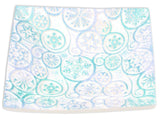 Snowflake Swirl Texture Plate - The Glass Underground 