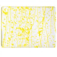 Canary and Sunflower Yellow Frit, Sunflower Yellow Streamers Mardi Gras (4220) 3mm Sample - The Glass Underground 
