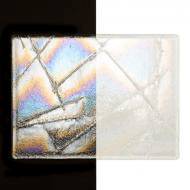 Clear with Chopstix Irid (4402-31) 3mm Sample - The Glass Underground 