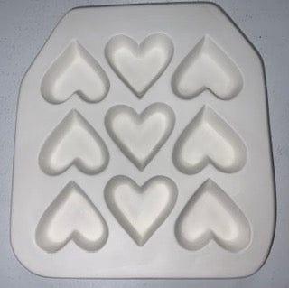 Multi Hearts Casting Mold - The Glass Underground 