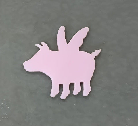 Pig with Wings - Water Jet Cut - The Glass Underground 