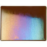 Dark Rose Brown Transparent Irid (1109-51) 2mm Sample - The Glass Underground 