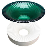 Large Fluted Slump Shelf Ring - The Glass Underground 