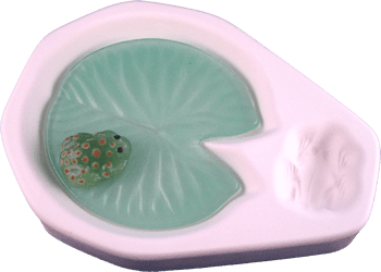 Lily Pad and Frog Mold - The Glass Underground 