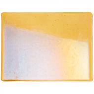 Medium Amber Transparent Irid (1137-31) 3mm Sample - The Glass Underground 